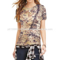 Camuflagem militar militar do exército feminino e feminina tops camiseta